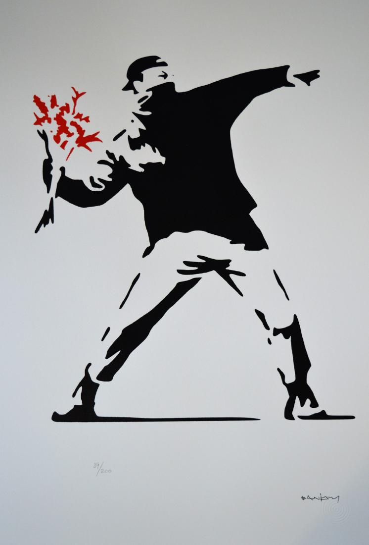 Flower Trower Red Banksy (1 of 4)