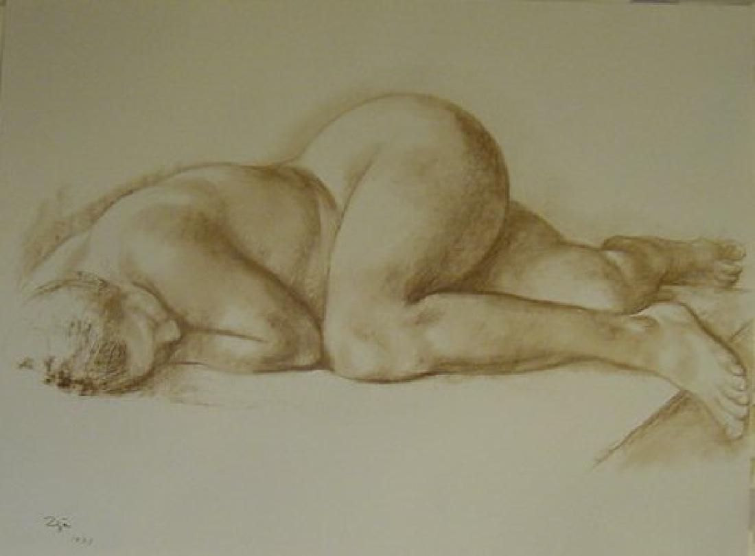 Francisco Zuniga Lithograph Dibujos #16 (1 of 1)