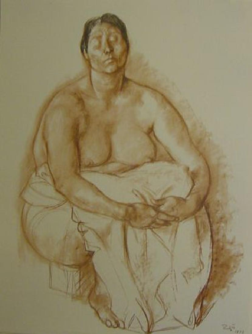 Francisco Zuniga Lithograph Dibujos #15 (1 of 1)