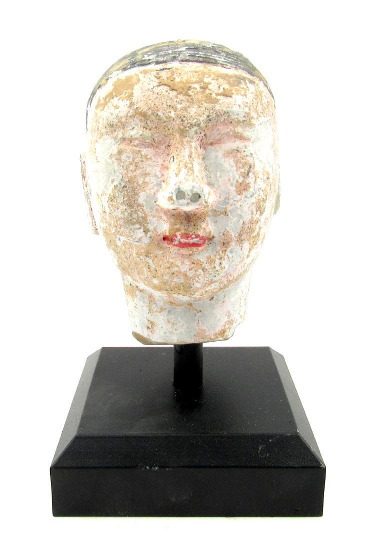 Ancient Chinese Han Dynasty Warrior Head (1 of 5)