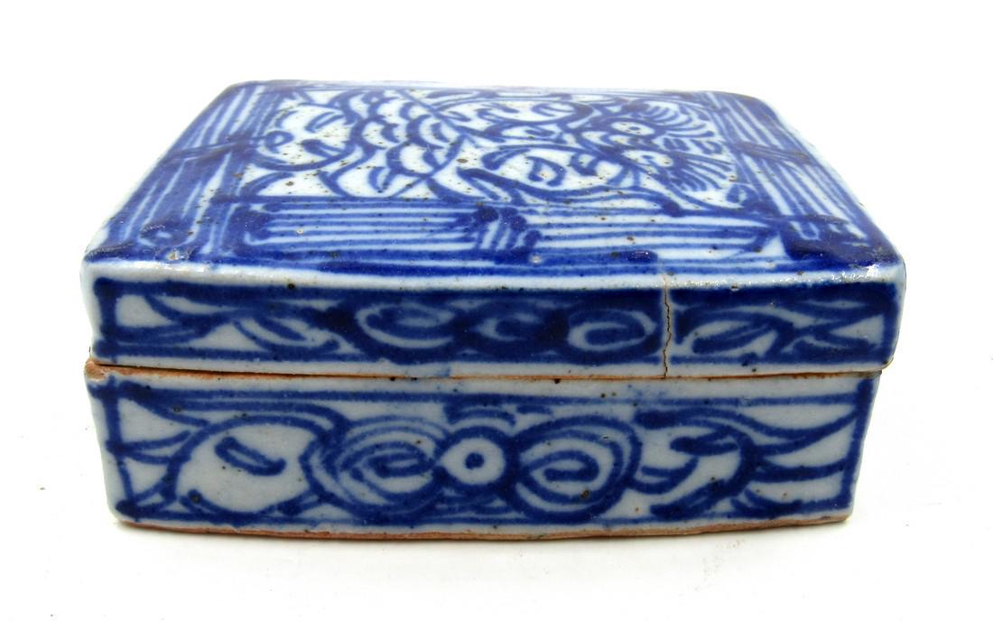 Chinese Qing Dynasty Inscribed Box with Lid (1 of 6)