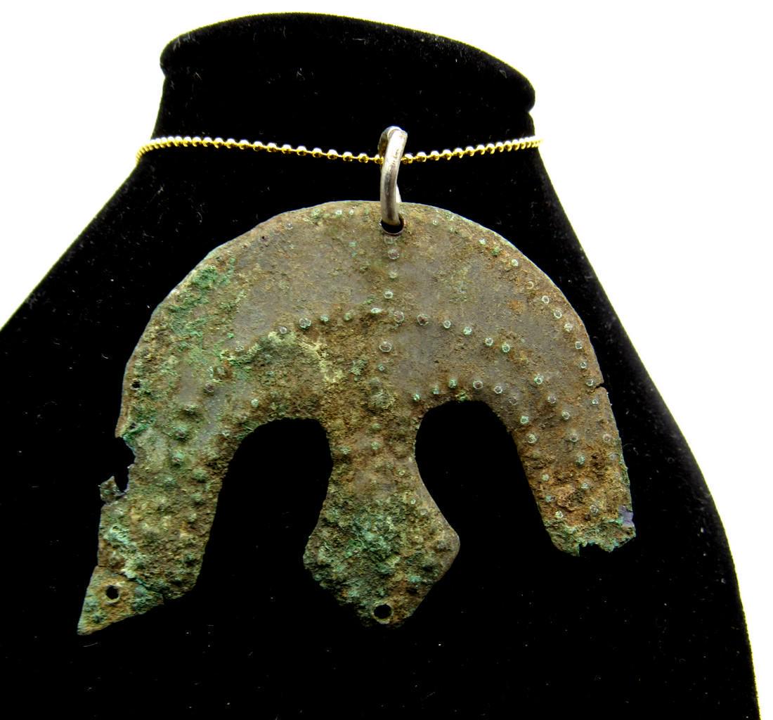 Ancient Greek Hoplite Amulet shaped as Helmet (1 of 2)