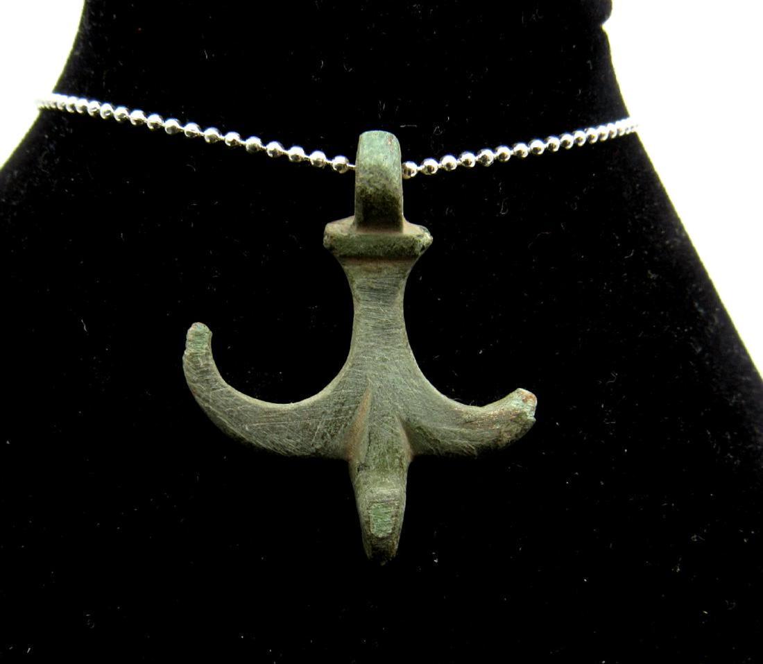 Medieval French Bronze Fleur De Lis Pendant (1 of 2)
