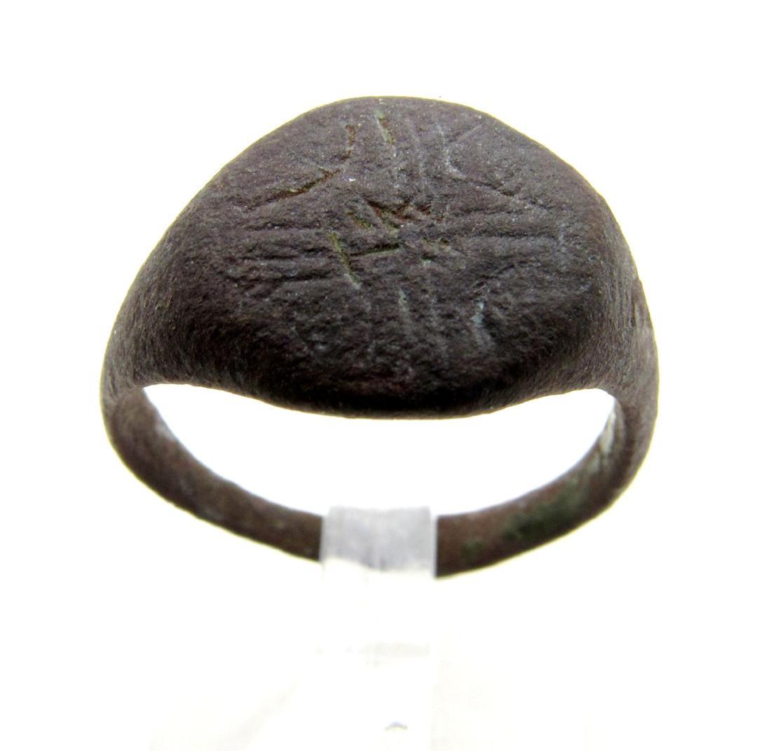 Medieval Crusaders Bronze Star of Bethlehem Ring (1 of 3)