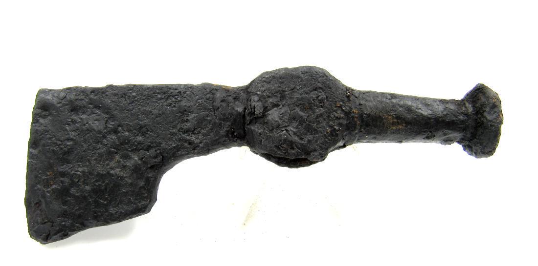 Viking Era Iron Military Axe with Hammer (1 of 3)