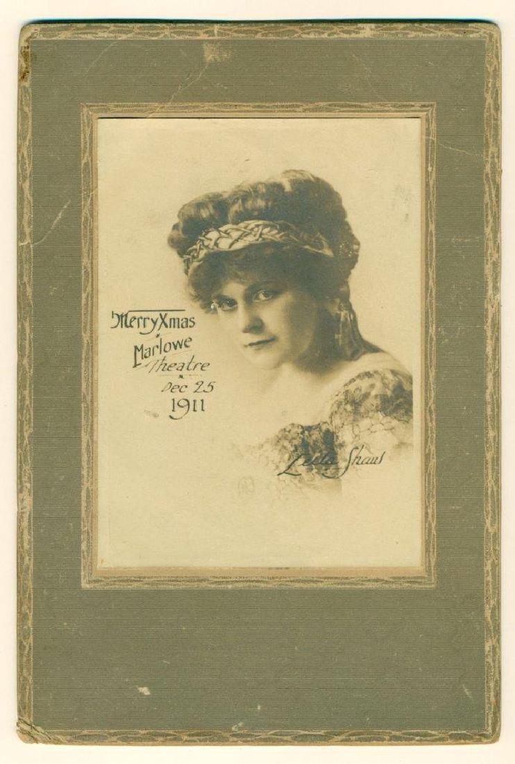 1911 CHICAGO IL VAUDEVILLE ACTRESS LEILA SHAW MARLOWE (1 of 2)