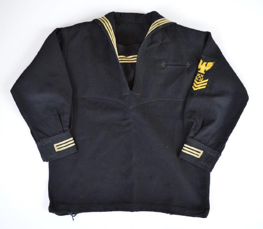 c1918 VINTAGE WW1 ERA, BOY s SAILOR SHIRT US NAVY BLUE (1 of 6)