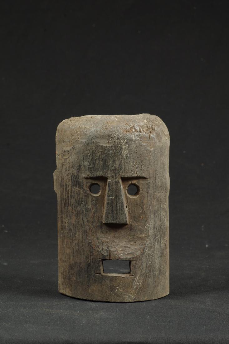 Old Rare Self Standing Maskette Made Big Bamboo Plant (1 of 11)