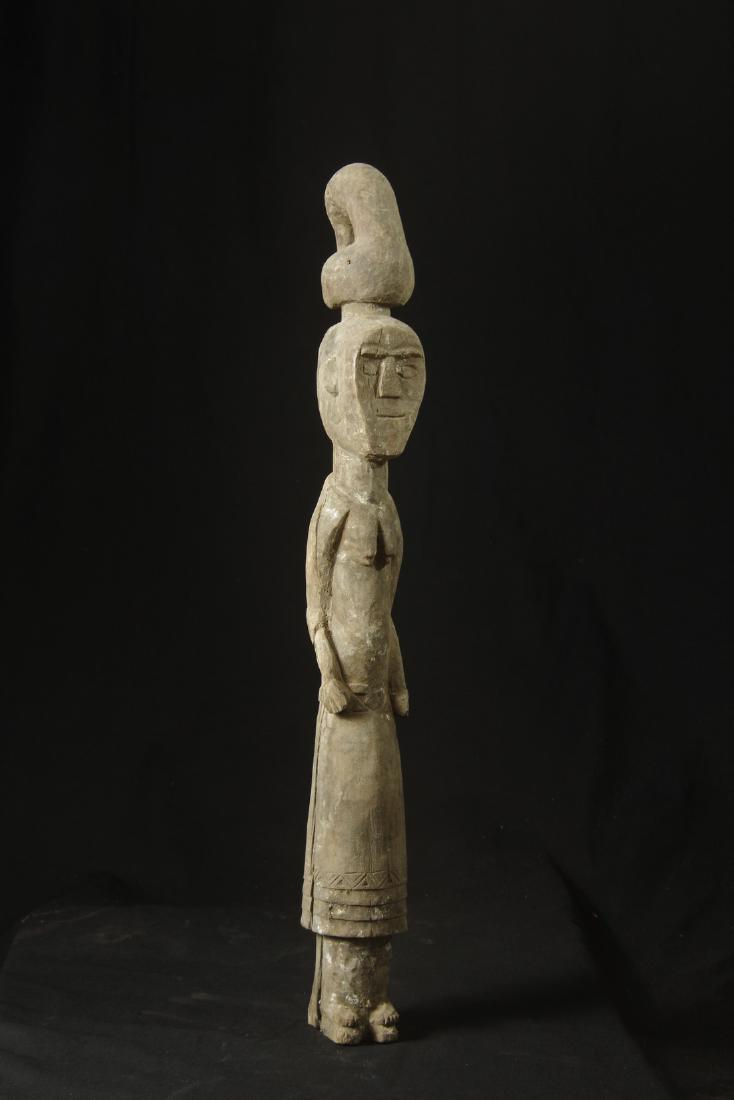 Large Ancestor Female Figure With Headdress Carved Bird (1 of 16)