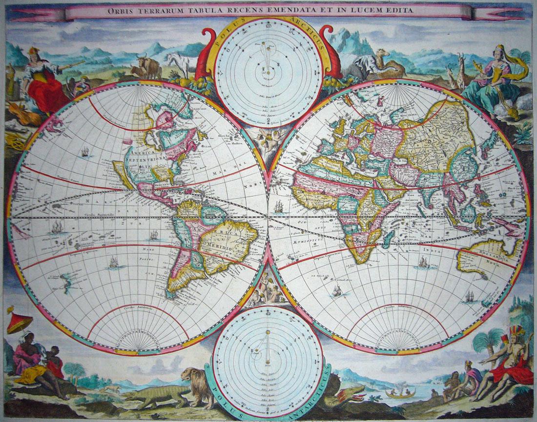 Orbis Terrarum Tabula Recens Emendata et in Lucem Edita (1 of 4)