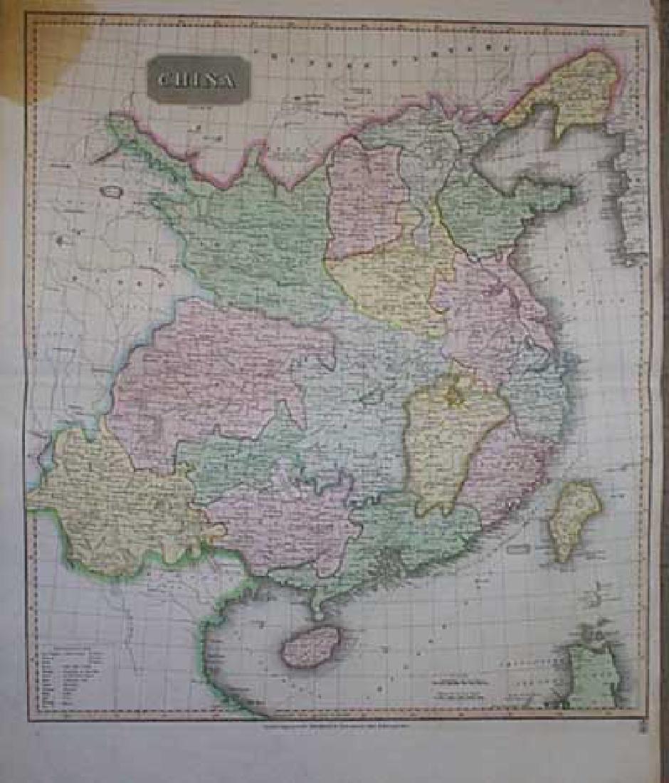 China: Title: China Publication Date: 1815 Cartographer: THOMSON, JOHN & CO./R. SCOTT, sculpt. Publisher: JOHN THOMSON & CO. Size: 22.5X20 Excellent detail. Large stain upper left. Please note that this lot