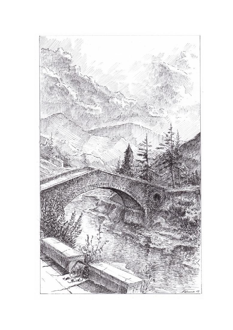 Siesta Italiana Original Ink Drawing Signed Framed (1 of 3)