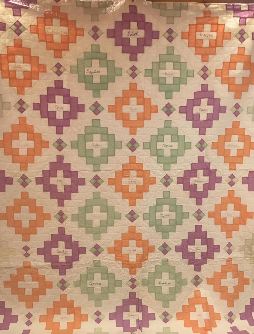 Autograph /Signed 1930's Album Quilt- Missouri (1 of 10)
