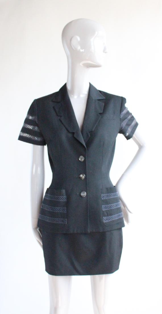 Lolita Lempicka Paris Black Wool Suit, ca. early 1990s (1 of 3)