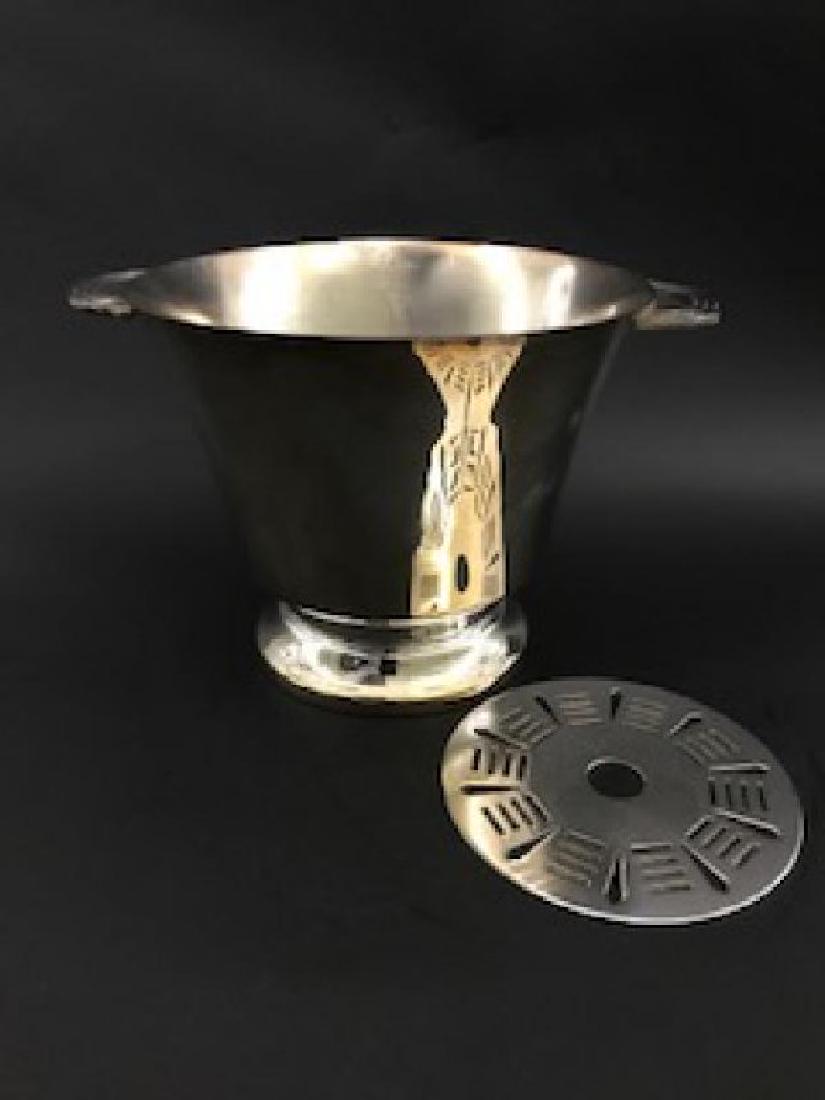 Elkington silver plate ice bucket with drainer (1 of 3)