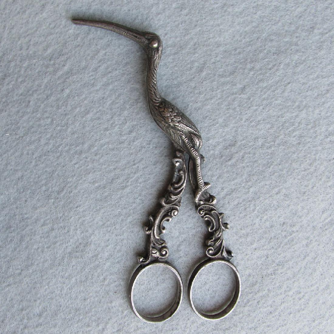 Vintage Figural Stork Umbilical Cord Scissors (1 of 5)