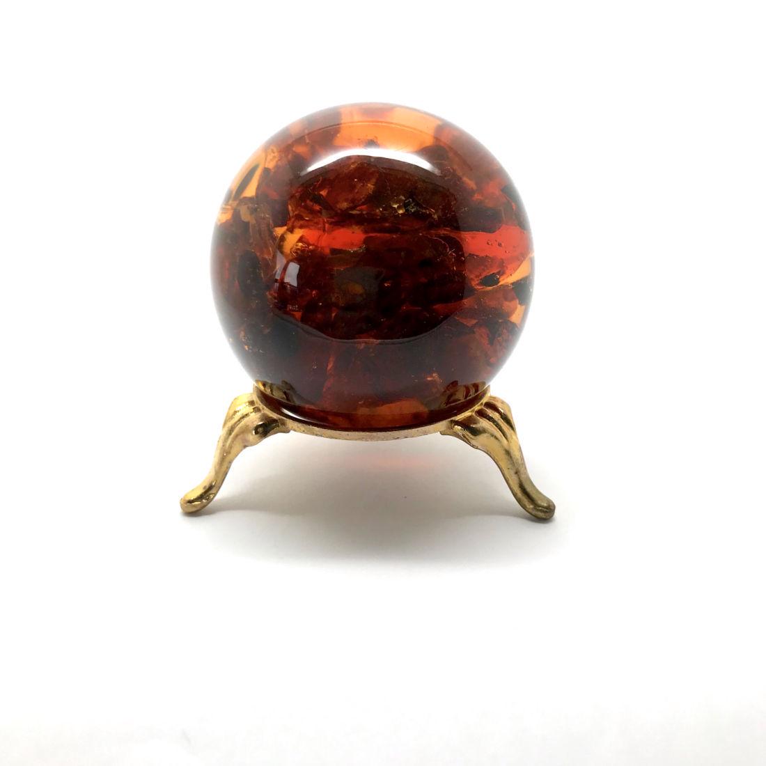 Spectacular Baltic amber ball sphere ø53mm 97 gr (1 of 6)