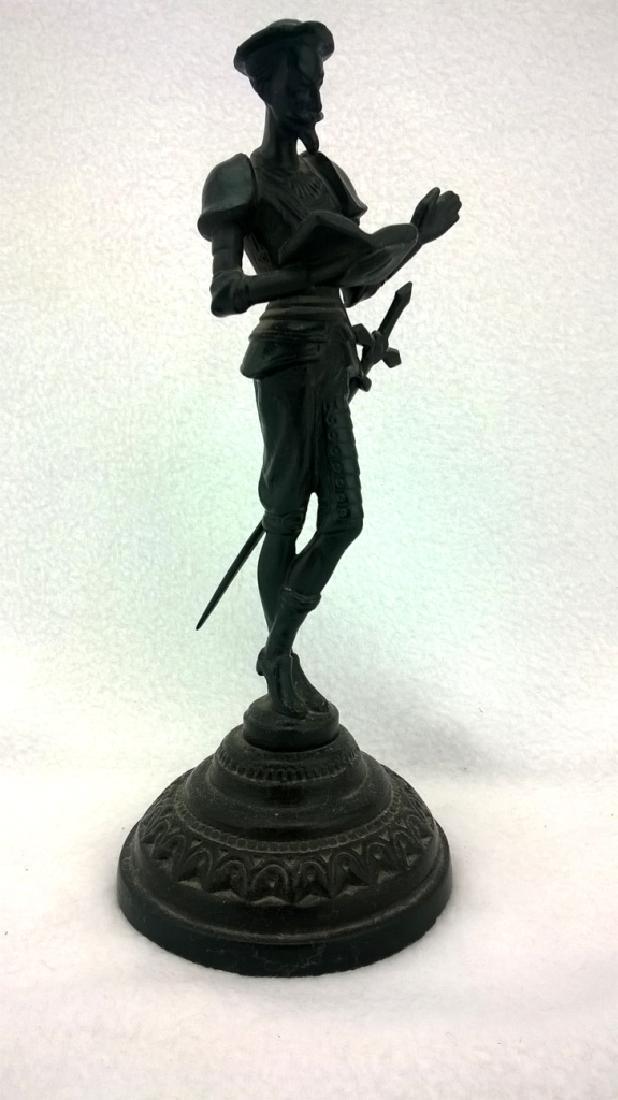 Vintage USSR Sculpture Of Don Quixote 1979 year: Title: Vintage USSR Sculpture Of Don Quixote 1979 year Maker: plant - Casli Origin: USSR Date/Period: 1970s Materials: Cast iron Size: Height - 21 ?m The sculpture is cast in USSR, on plant "Kasli". K