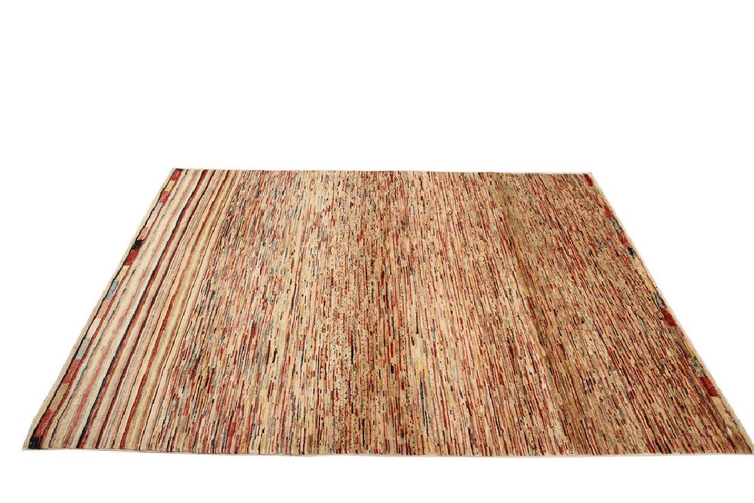 Vintage Gabbeh Persian Stripes Geometric Rug 4x6.10 (1 of 7)