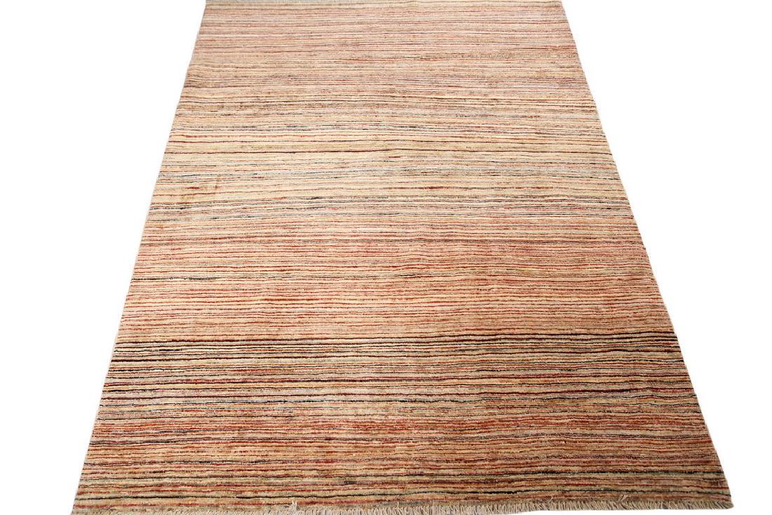 Vintage Gabbeh Persian Stripe Geometric Rug 5x6.3 (1 of 4)