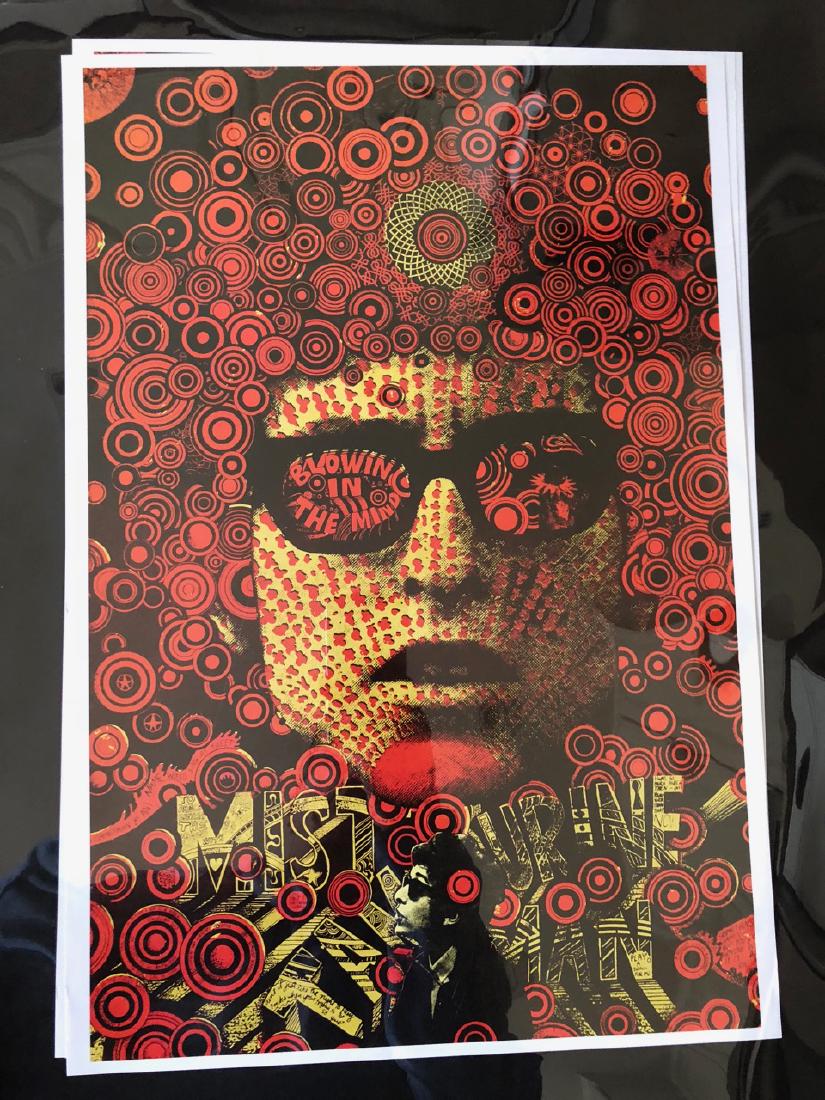 Bob Dylan - Blowin in the mind - Martin Sharp: Bob Dylan - Blowin in the mind - Martin Sharp. 11x17 approx. newer print. Please note that this lot has a confidential reserve. When you leave a bid in advance of the auction, submit your maximum. The