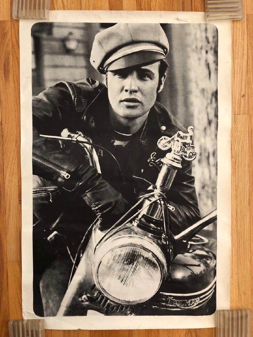 Marlon Brando On Triumph Motorcycle Vintage Poster (1 of 1)