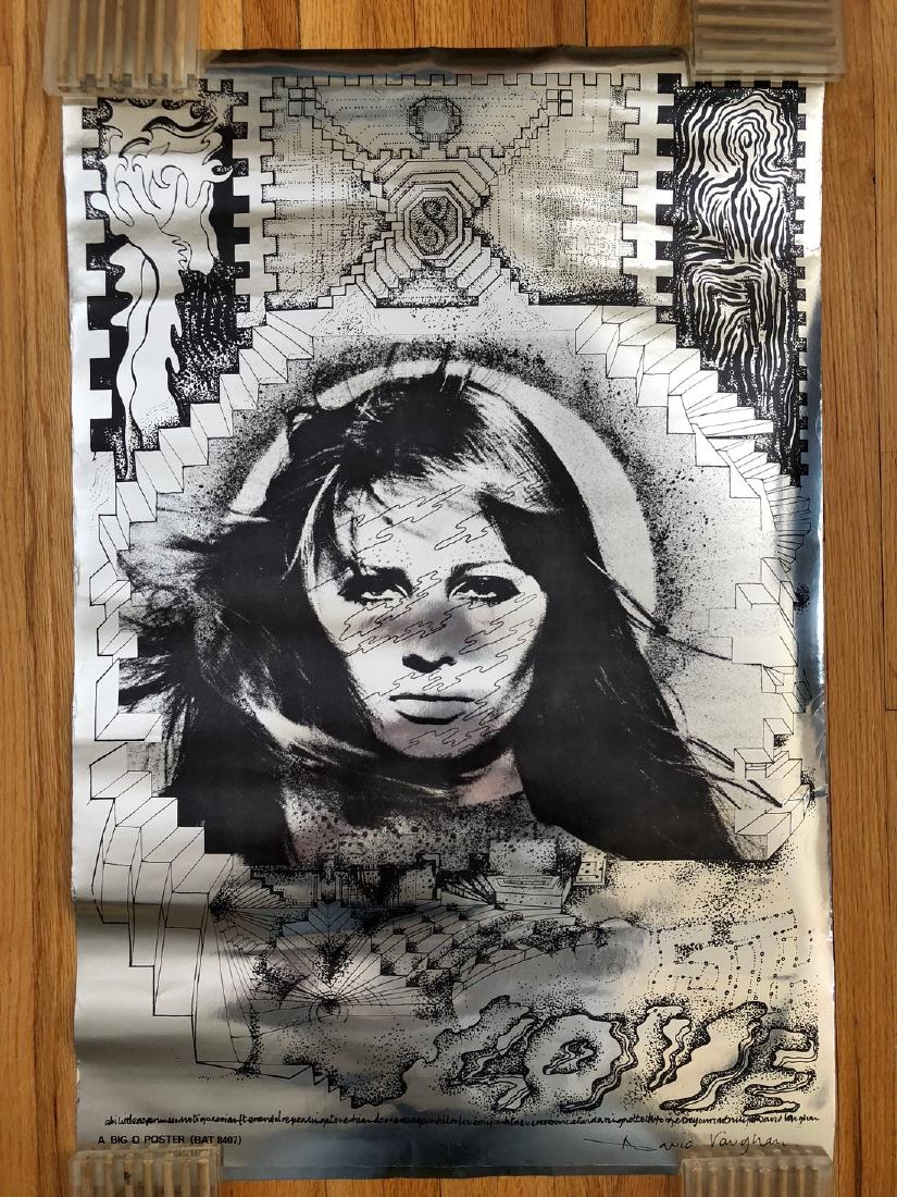RARE - LOVE FOIL POSTER - BY DAVID VAUGHAN (1 of 1)