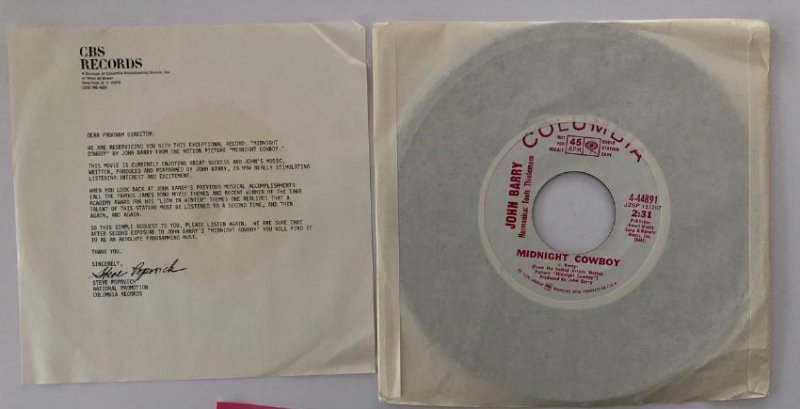 MIDNIGHT COWBOY - RARE RADIO STATION COPY (1 of 1)