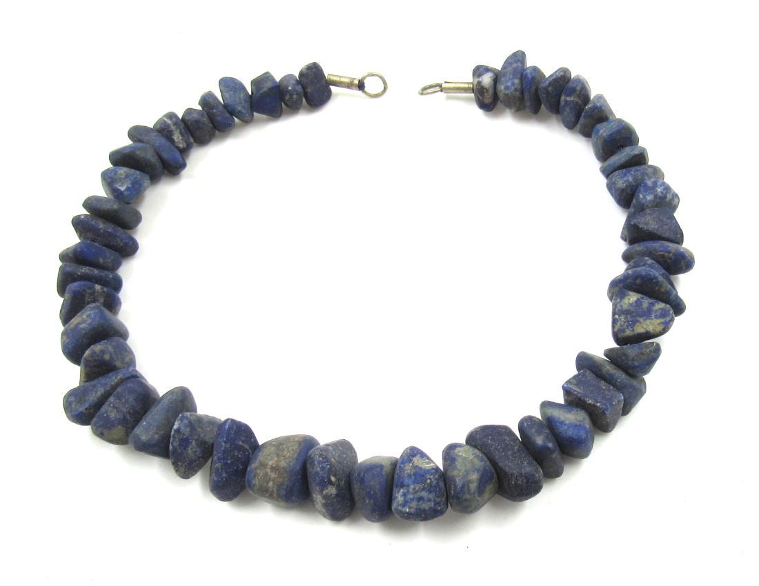 Ancient Roman Lapis Lazuli Beaded Necklace (1 of 3)