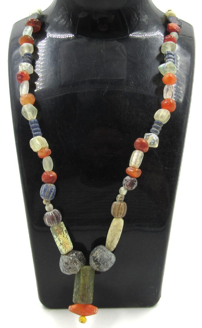 Ancient Roman Glass Beaded Necklace (1 of 4)