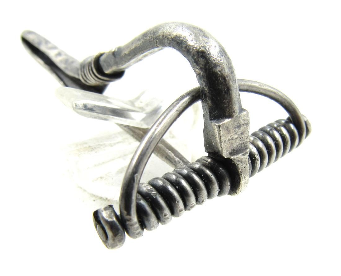 Ancient Roman Silver Bow Brooch (1 of 4)