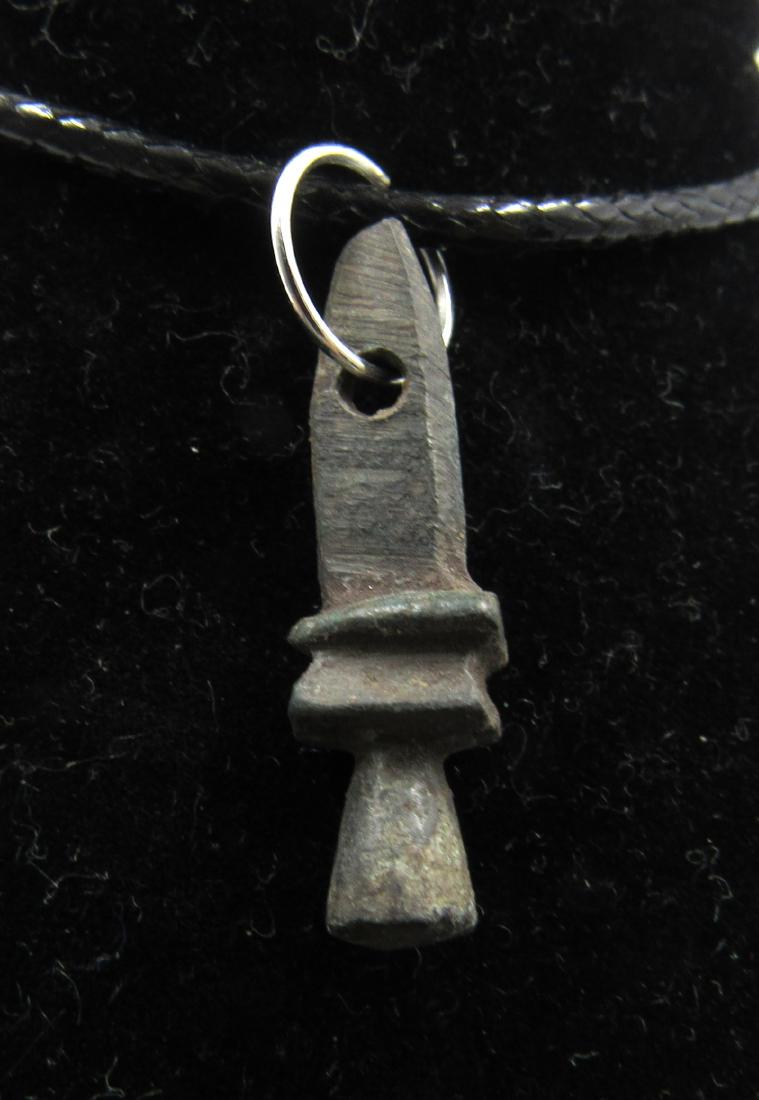 Ancient Roman Bronze Gladius Pendant (1 of 2)
