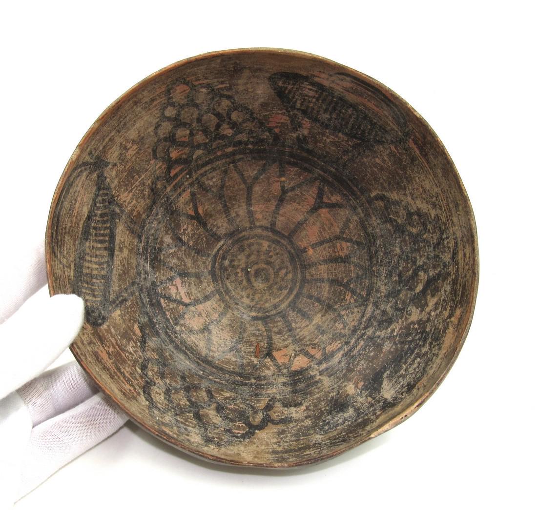 Ancient Indus Valley Terracotta Bowl with Deer (1 of 3)