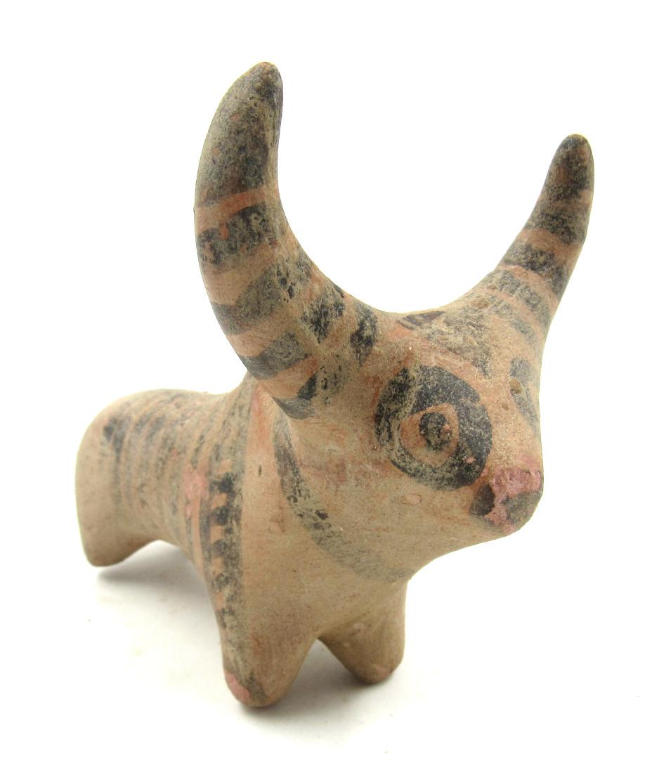 Ancient Indus Valley Terracotta Painted Bull (1 of 4)