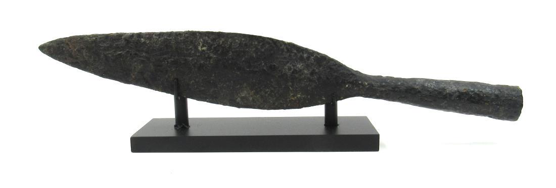 Ancient Roman Iron Socketed Cavalry Spear on Stand (1 of 3)