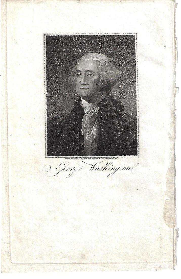1809 Engraving George Washington After Gilbert Stuart (1 of 1)
