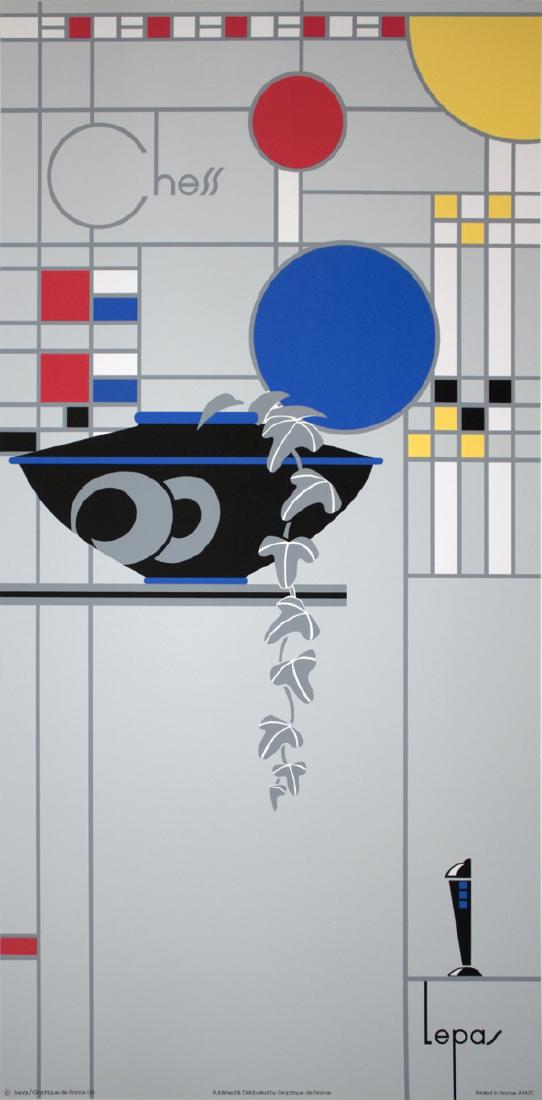 Charles Lepas Serigraph Chess (1 of 1)