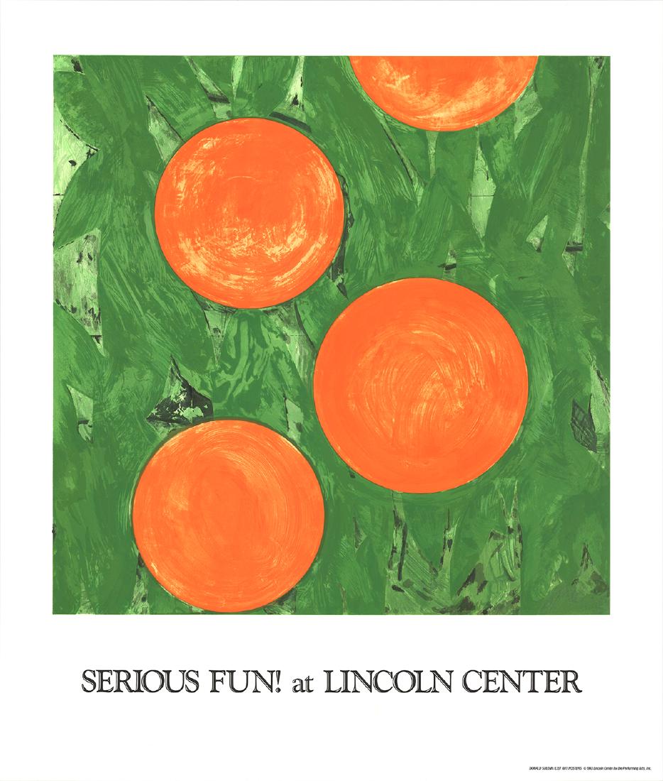 Donald Sultan Serigraph Four Oranges (1 of 1)