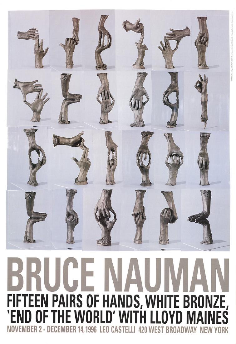 Bruce Nauman Offset Lithograph Fifteen Pairs of Hands (1 of 1)