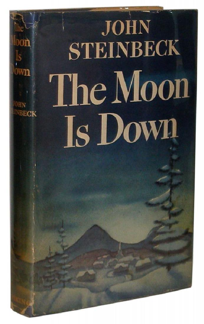 The Moon is Down Steinbeck, John First edition, first: Title: The Moon is Down Author: Steinbeck, John New York: The Viking Press, Hard Cover. New York: The Viking Press, 1942. 1st Edition. Near Fine / Dust Jacket Included. More 20th Century Literature; A