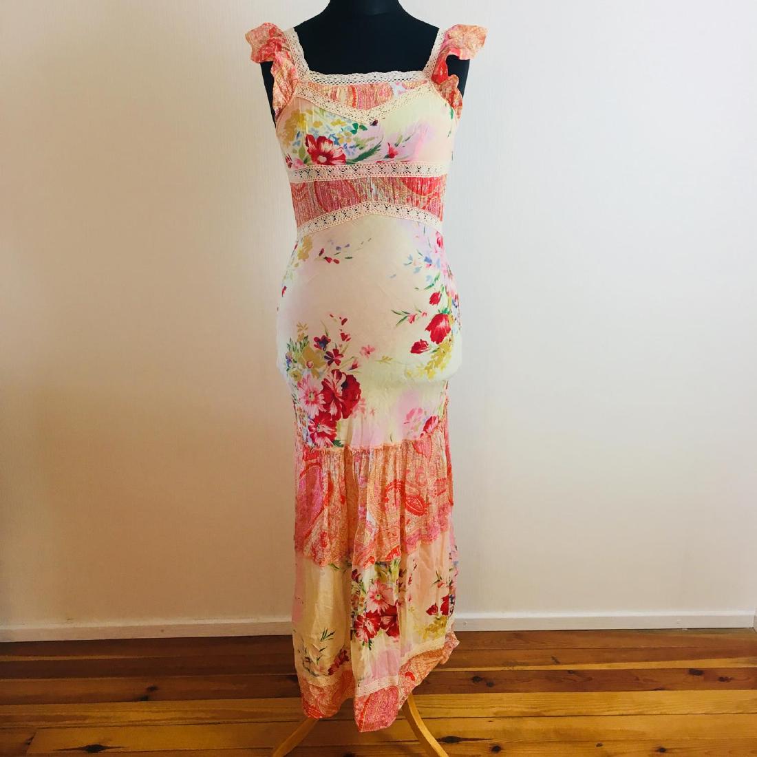 Women's Rene Derhy Designer Cocktail Maxi Dress (1 of 6)