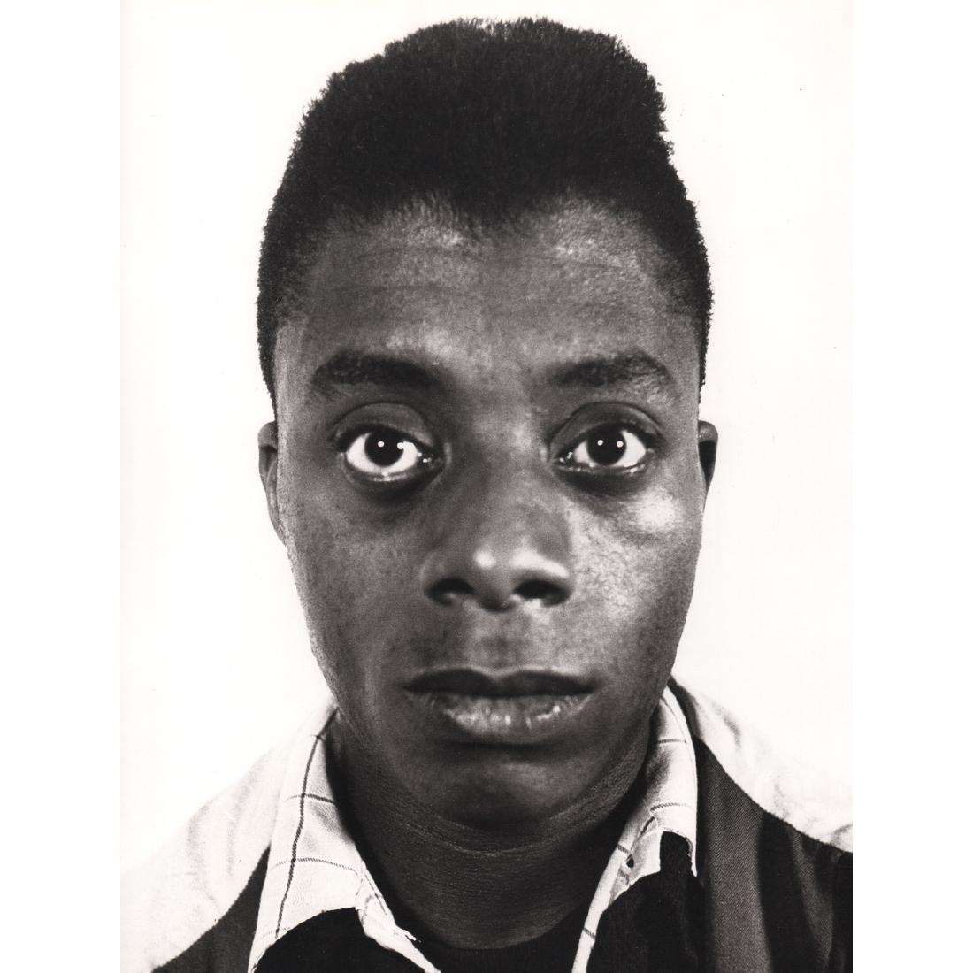 RICHARD AVEDON - James Baldwin, writer: Artist: RICHARD AVEDON Print Title: James Baldwin, writer, Harlem NY 1945 Medium: Photo-lithograph Printing Date: 1990's Printed in the USA Image Size approx: 10 x 12.5 inches Richard Avedon (1923-200