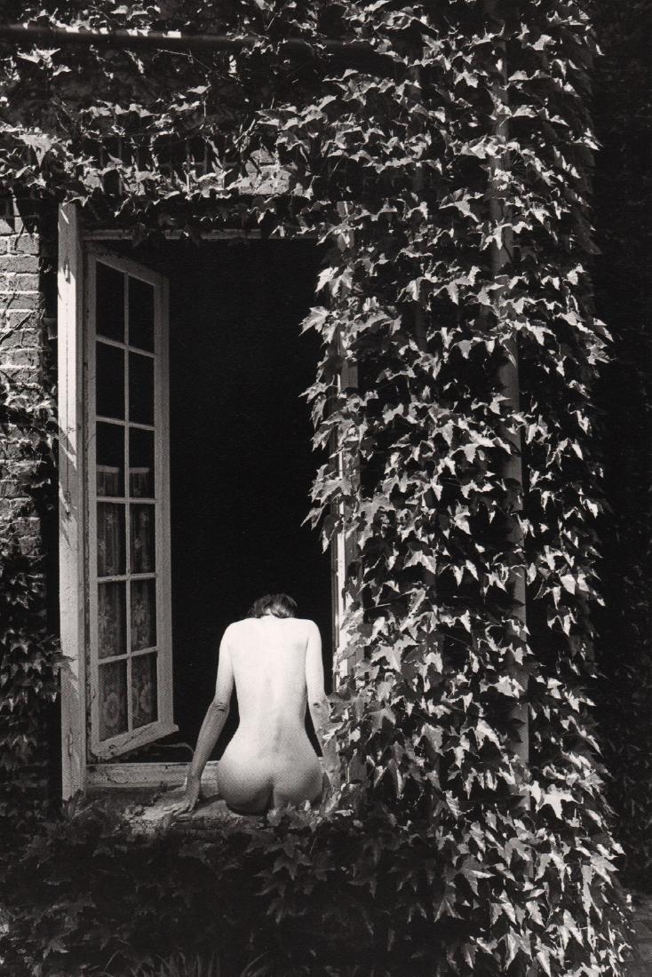 JEANLOUP SIEFF- A la fenetre, Normandie, 1994: Artist: JEANLOUP SIEFF Print Title: A la fenetre, Normandie, 1994 Medium: Duotone Engraving Printed 1994 in Italy Image size (inches) approx. 10 x 7” Jeanloup Sieff (1933-2000) was a French photogr