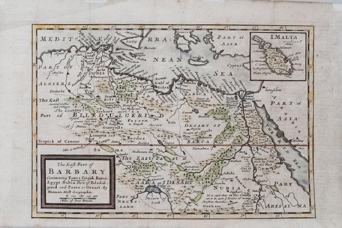 1714 Moll Map of North Africa -- The East Part of (1 of 1)