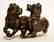 Antique 1800's Cold Painted Bronze ~ Playing Dogs with