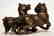 Antique 1800's Cold Painted Bronze ~ Playing Dogs with - 4