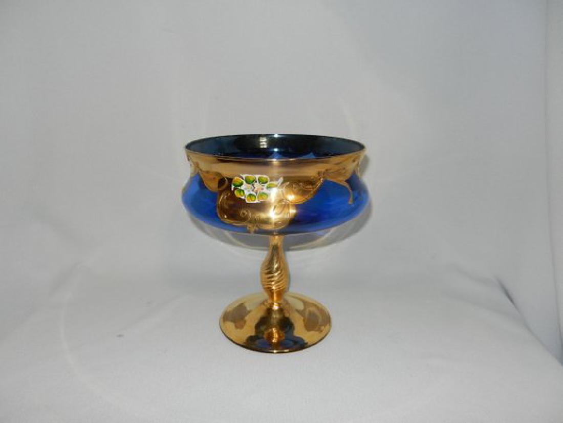 Vintage Moser Style Art Nouveau Hand Painted Floral on (1 of 6)