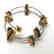 Baltic amber spiral bracelet bicolour beads 9-18mm - 5