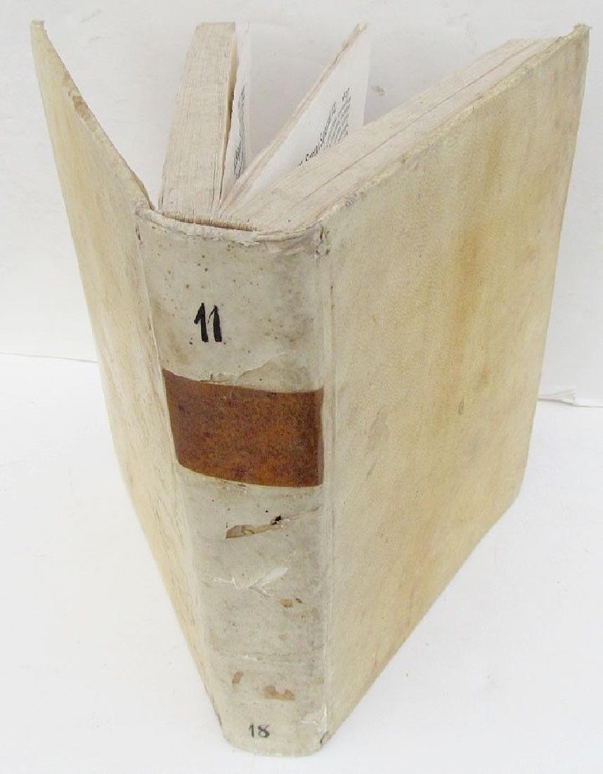 1736 ANTIQUE VELLUM BOUND BOOK LEZIONI SACRE by (1 of 6)
