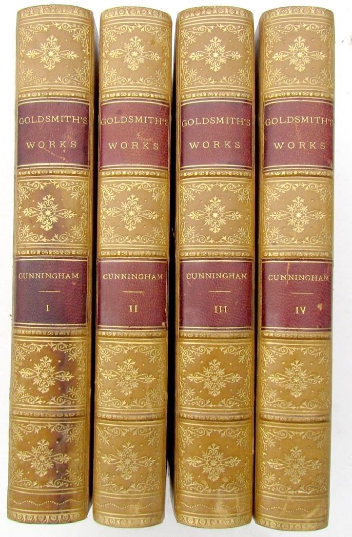 WORKS OF OLIVER GOLDSMITH 1881 ANTIQUE 4 VOLUMES (1 of 6)